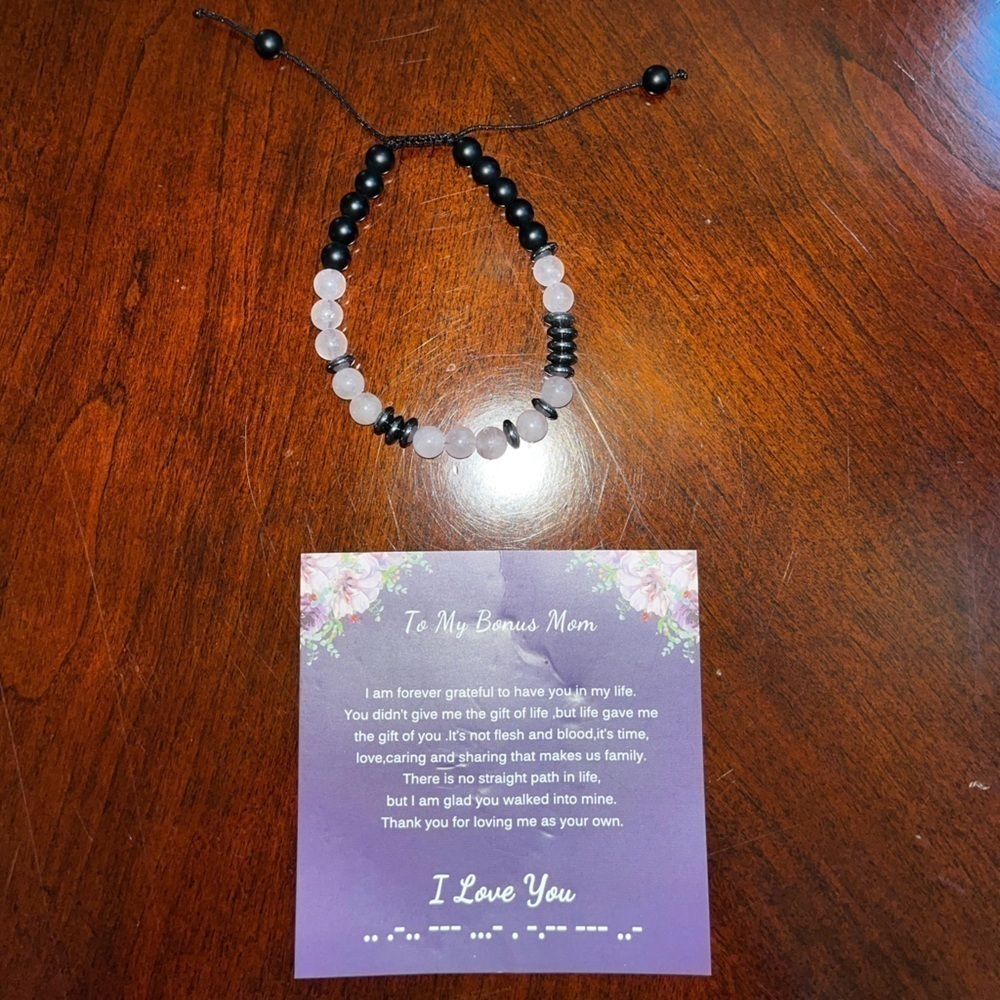 Bonus Mom Step Mom bracelet Morris code - Picture 7 of 16